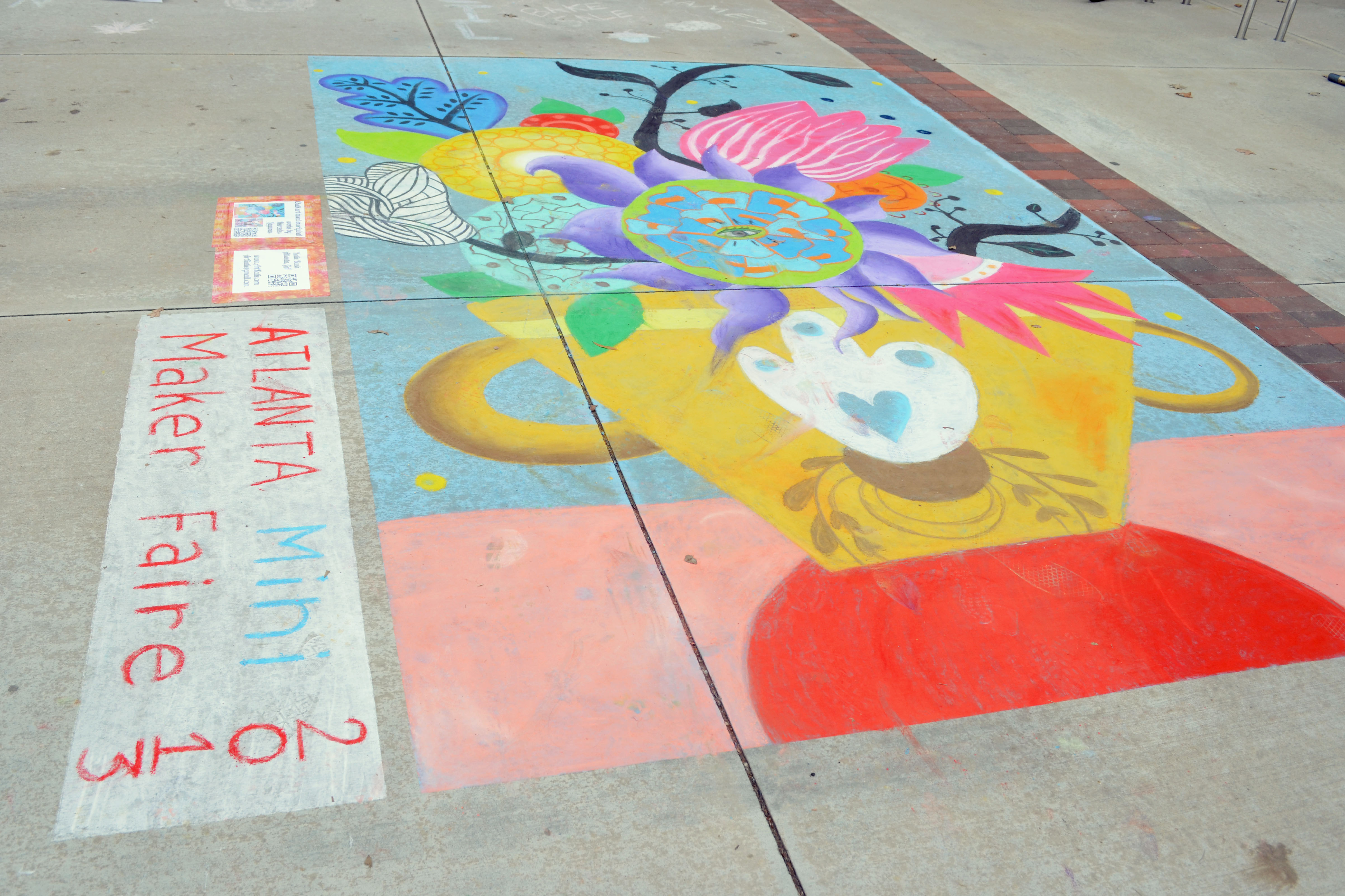 AMMF 2013: Chalk art by Katie Bush